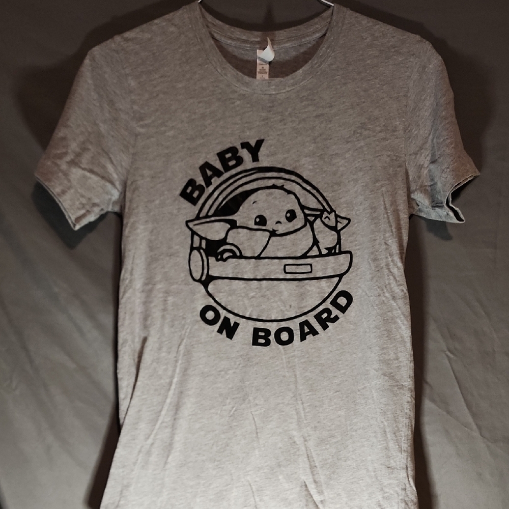Bella Canvas Gray Baby On Board Tee